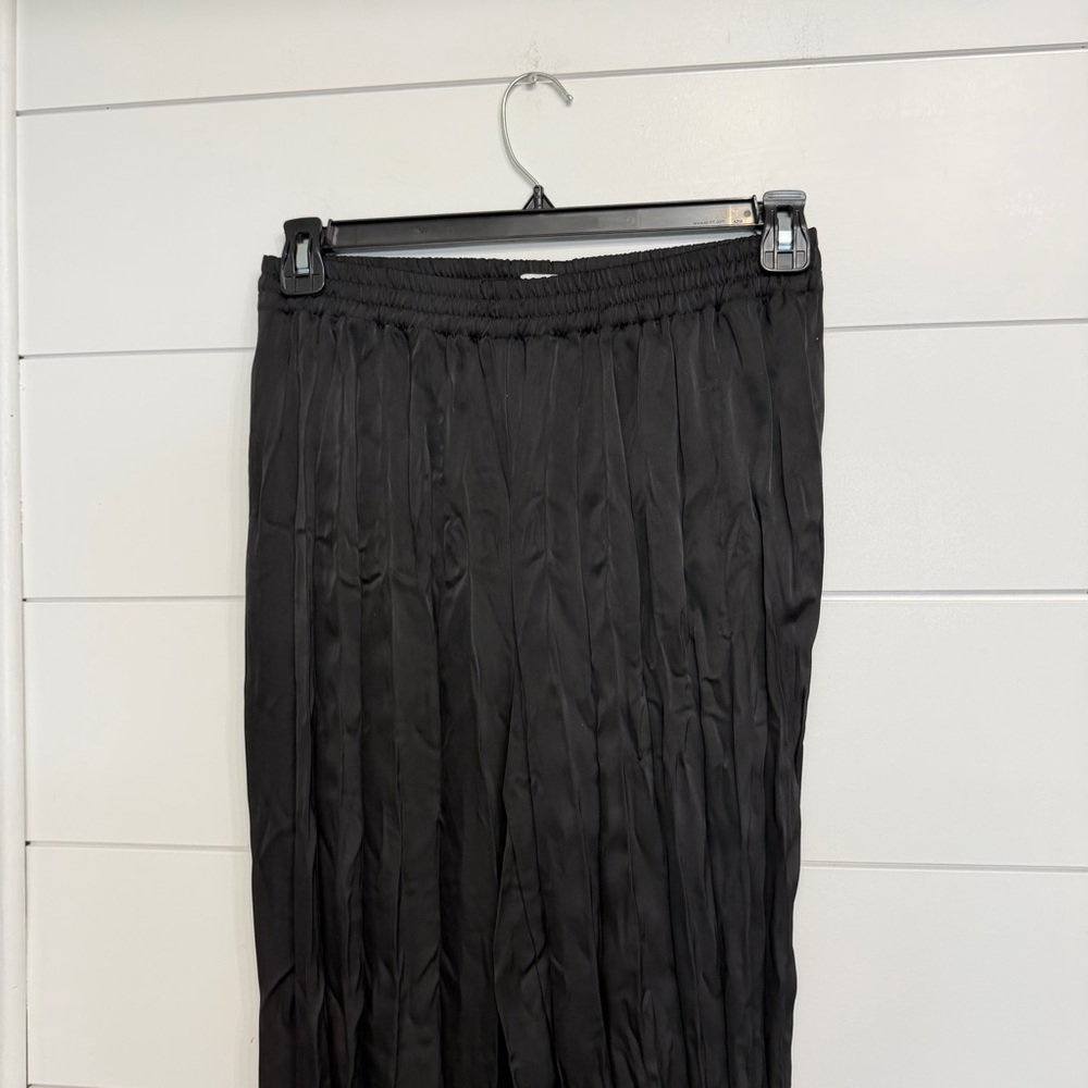 Boa because of Alice Black Pleated silky Pull On Pants Size Medium 23751 - Picture 6 of 12
